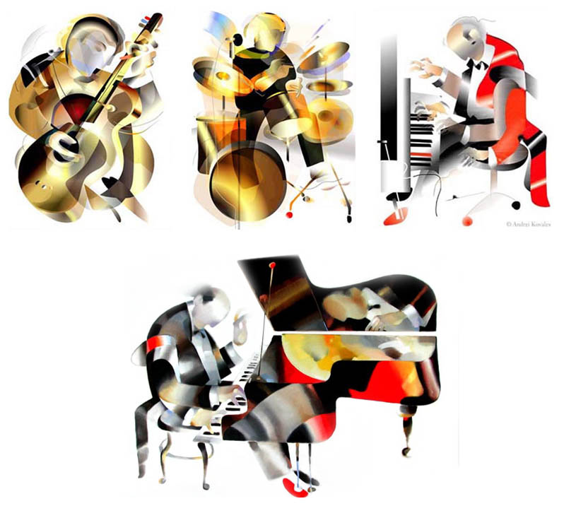 Music illustrations: shapes 1