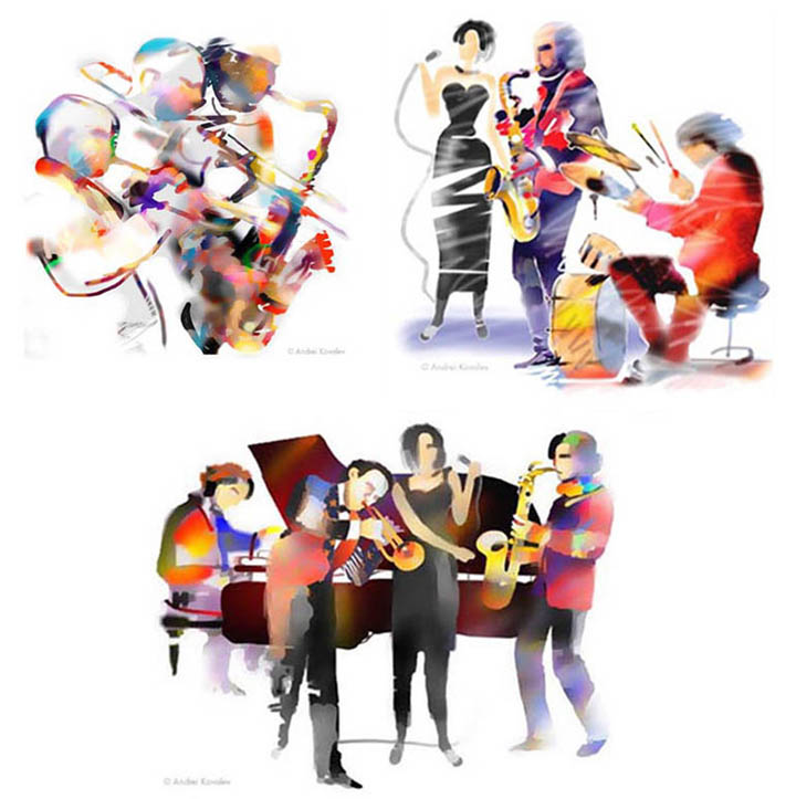 Music illustrations: shapes 2